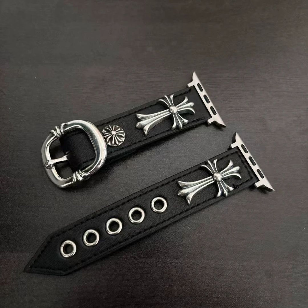 Chrome Hearts 925 silver leather strap