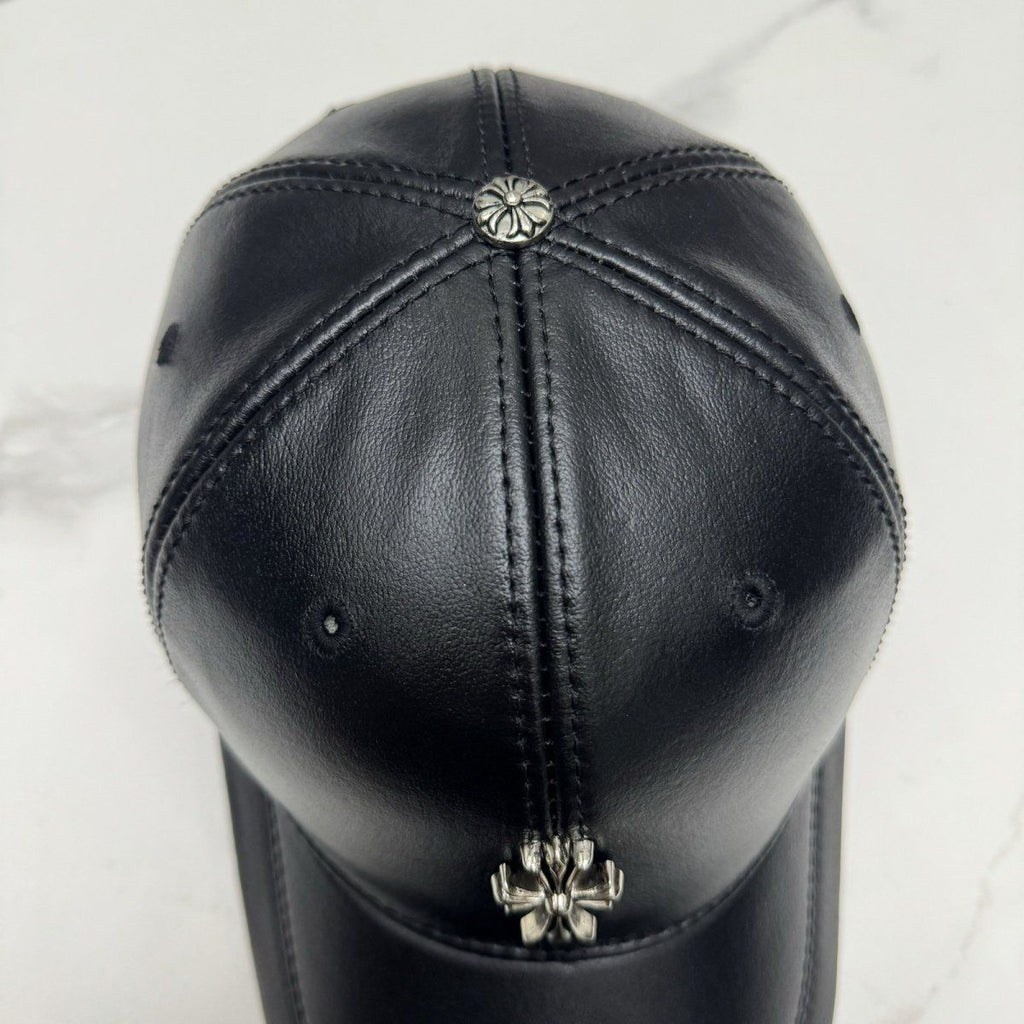 Chrome Hearts Top-Grain Cowhide Baseball Cap