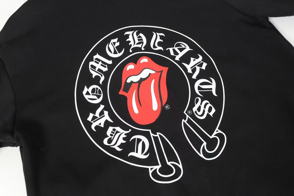 Chrome Hearts Red Lips hooded sweatshirt jacket