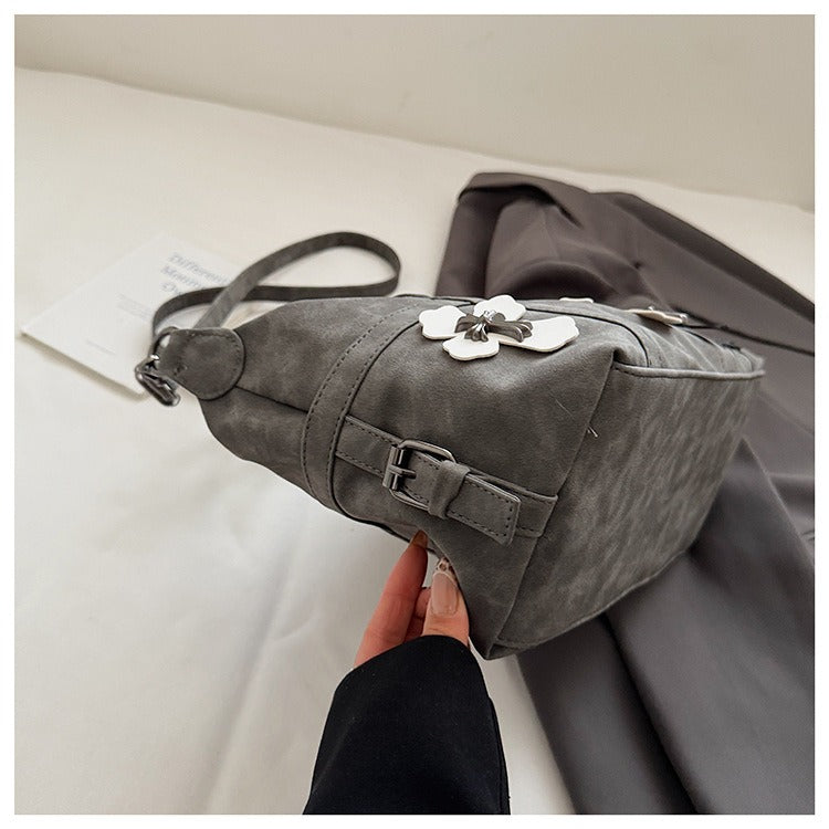 Chrome Hearts Black and White Patchwork Travel Bag