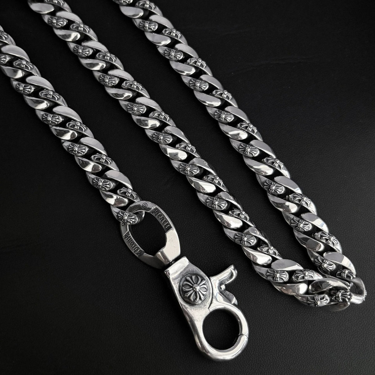 Chrome Hearts 925 Silver Cuban Bold Chain