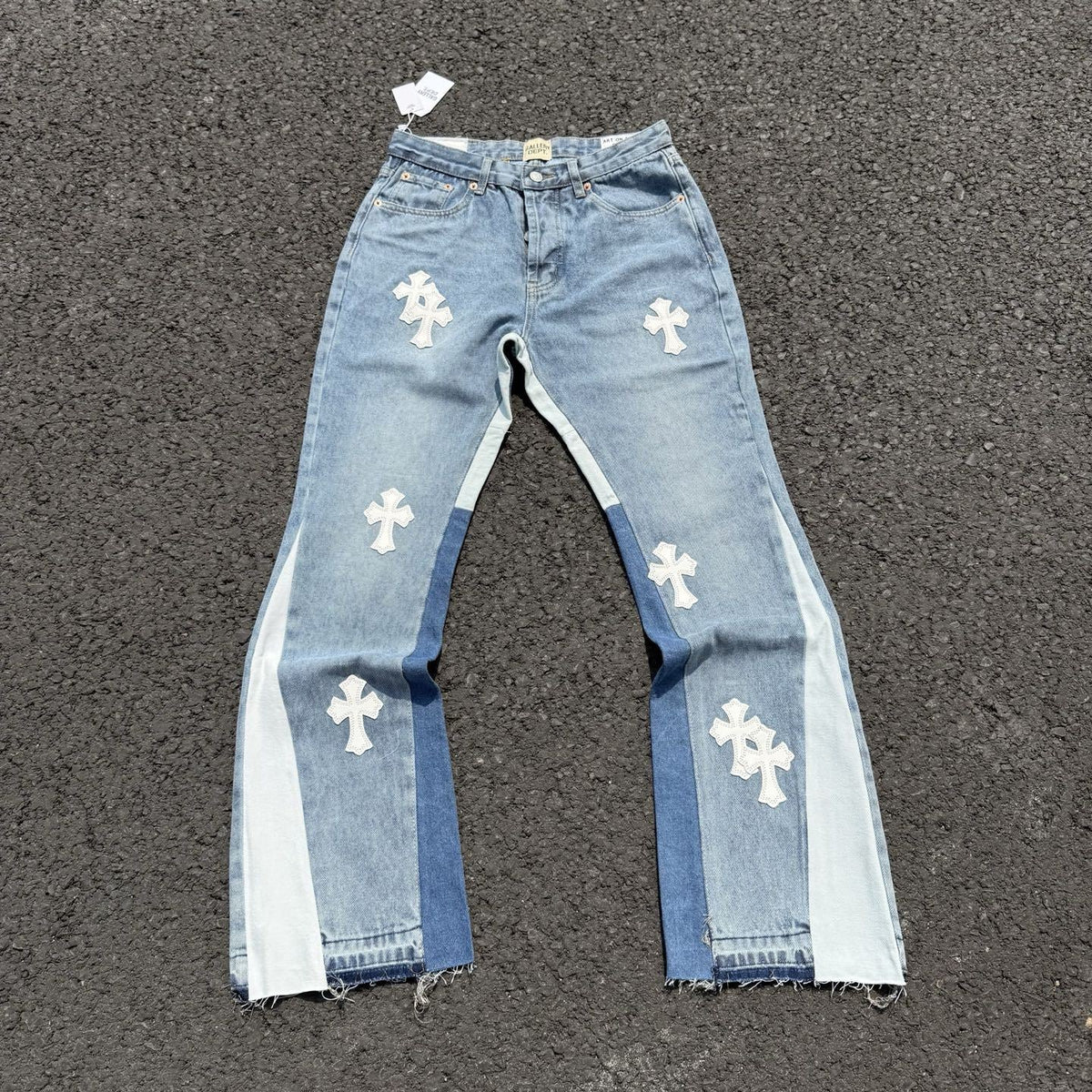Chrome Hearts Colorful Cross Leather Jacket