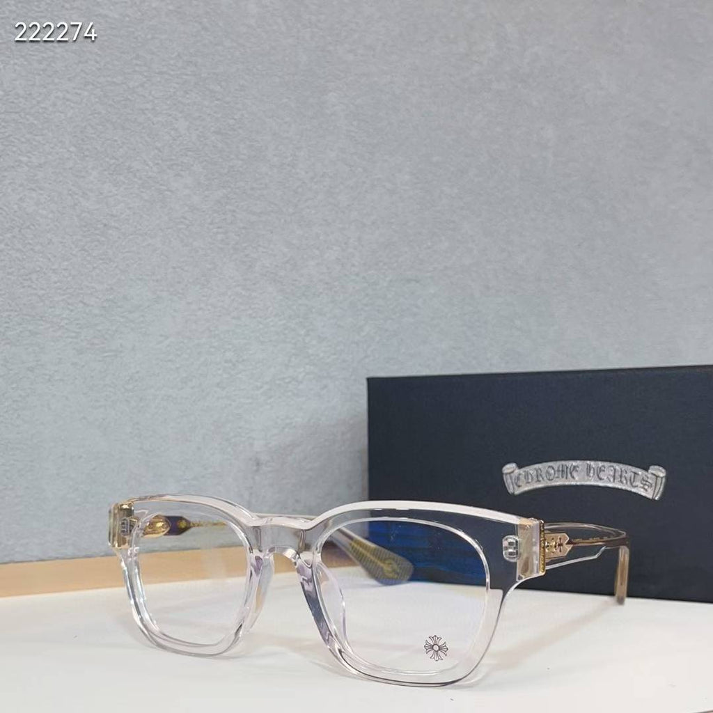 Chrome Hearts Round-Frame Glasses for Stylish Men
