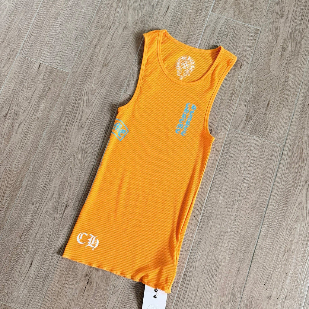 Chrome Hearts Yellow T-Style Printed Vest