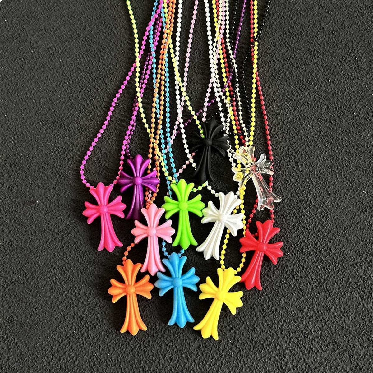 Chrome Hearts colorful necklace