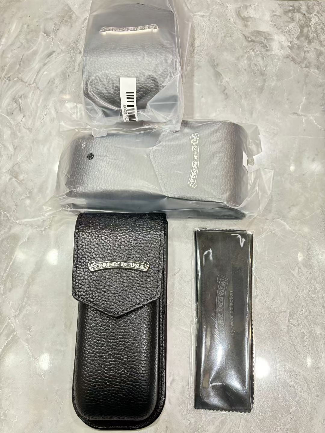 Chrome Hearts Fashionable leather glasses bag