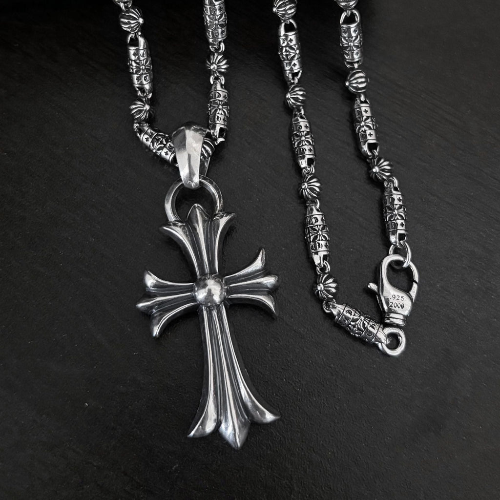 chrome hearts cross anchor domineering chain necklace