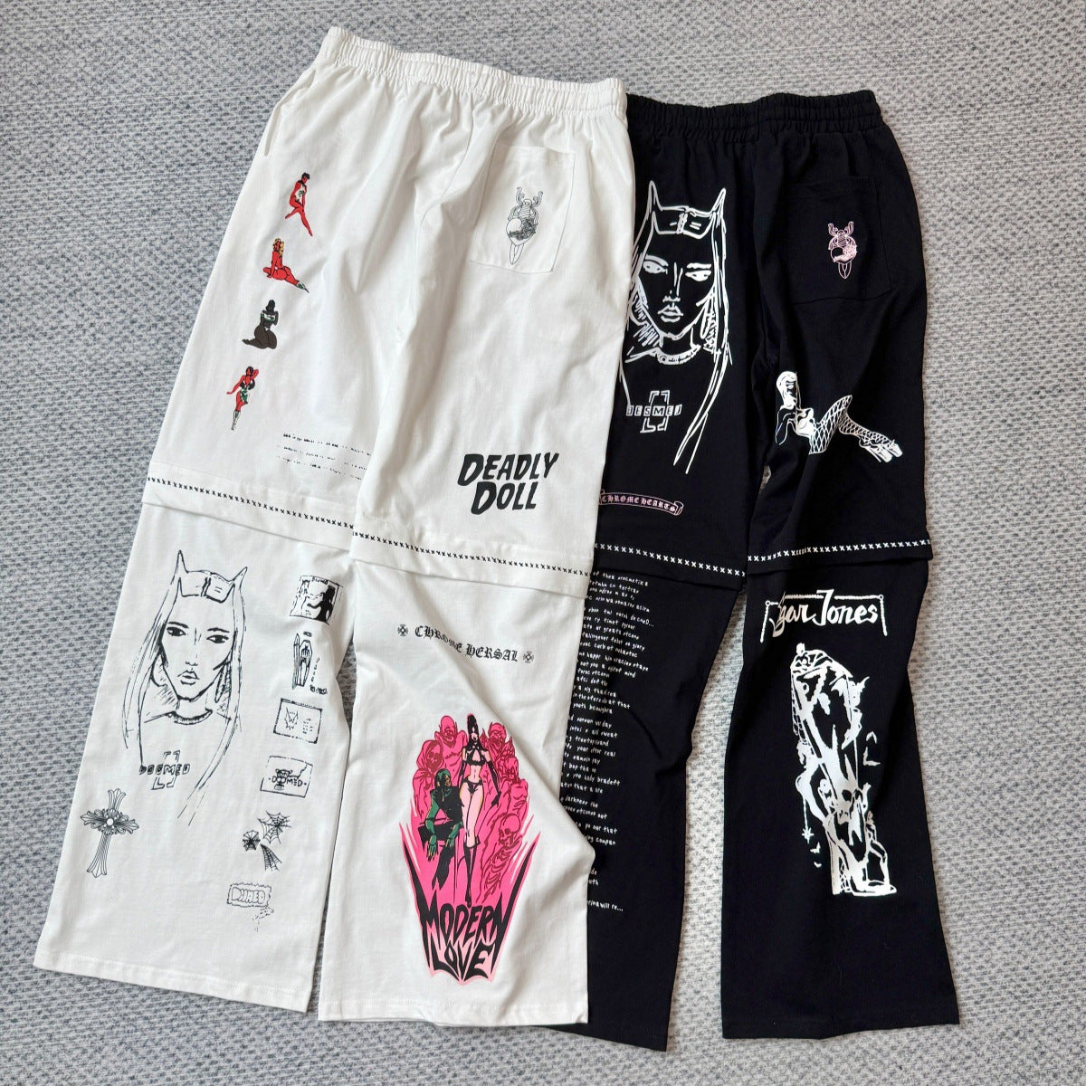 Chrome Hearts straight-leg casual pants for women