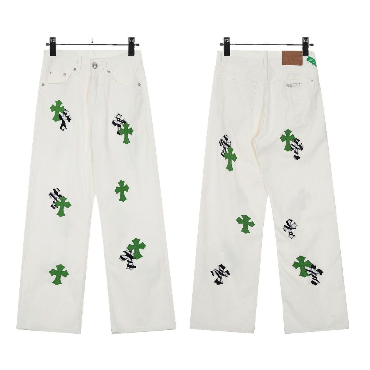 Chrome Hearts Colorful Cross Leather Jacket