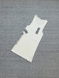 Chrome Hearts Sanskrit letters slim hottie style vest skirt