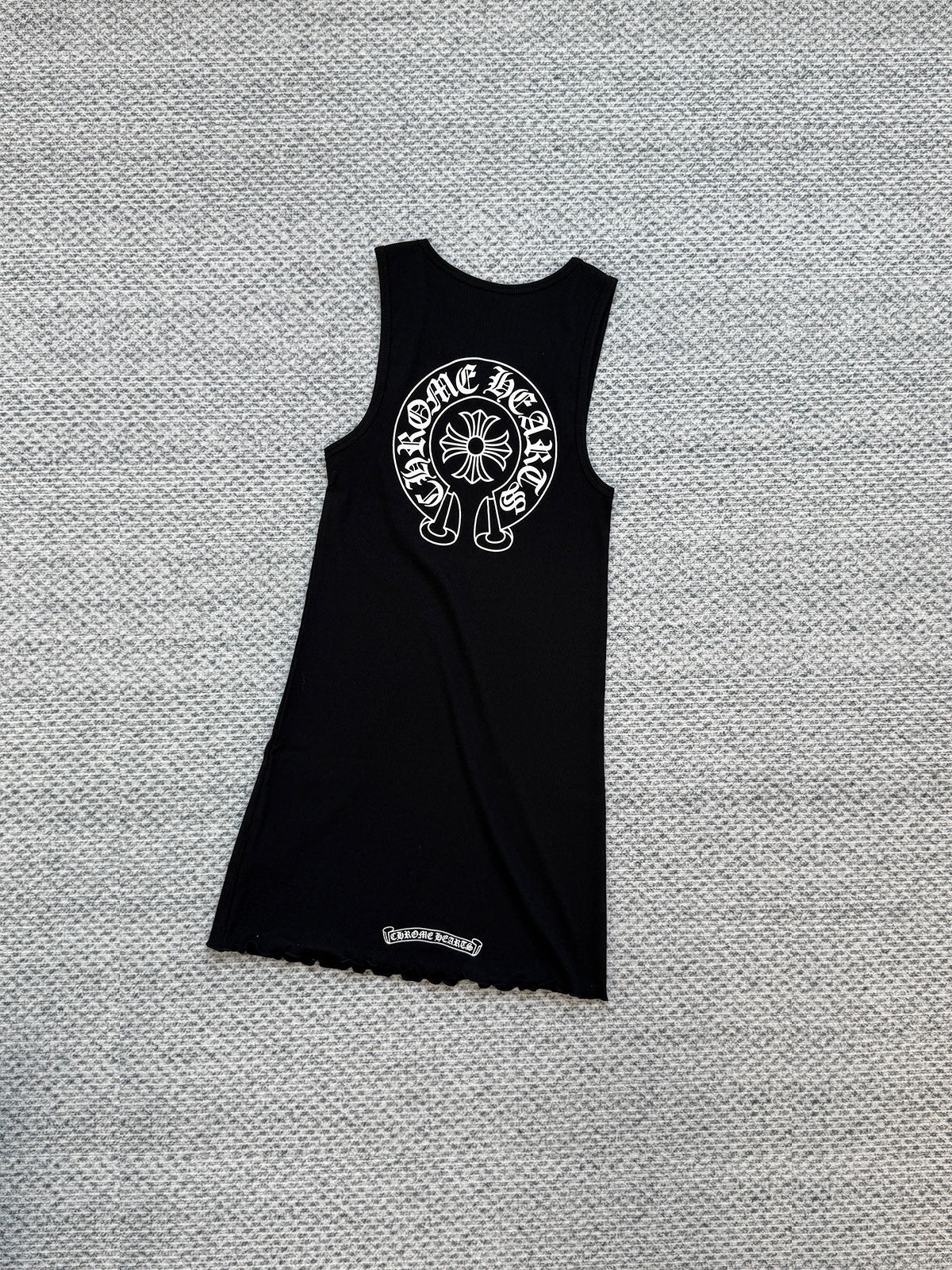 Chrome Hearts horseshoe print sleeveless vest dress