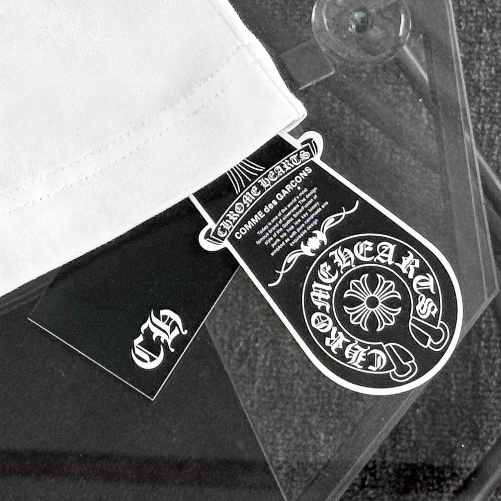 Chrome Hearts heavy-duty cross-stitch embroidery T-shirt