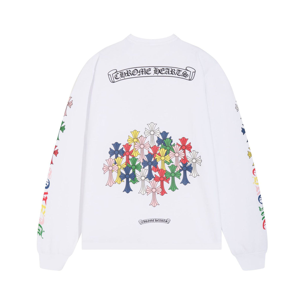 Chrome Heart long-sleeved T-shirt round-neck