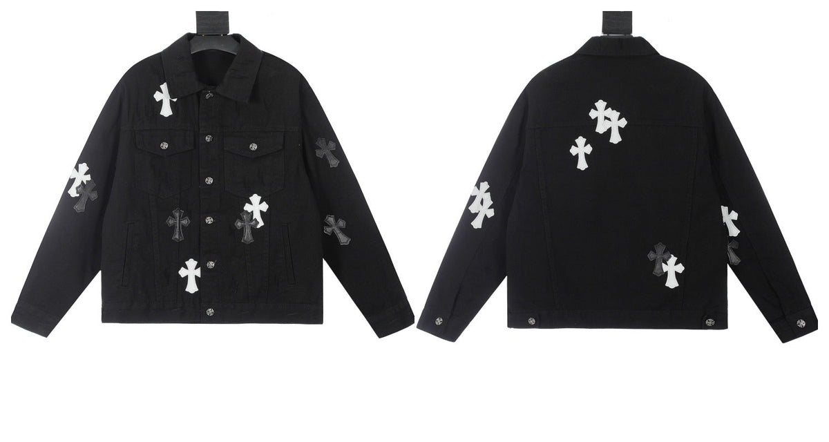 Chrome Hearts Cross Leather coat