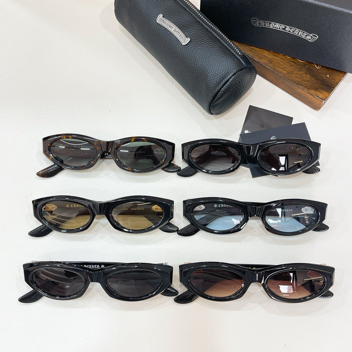 Chrome Hearts Small Frame Cat-Eye Sun Protection Sunglasses