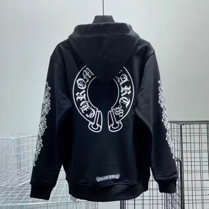 Chrome Hearts black printed hooded sweatshirt