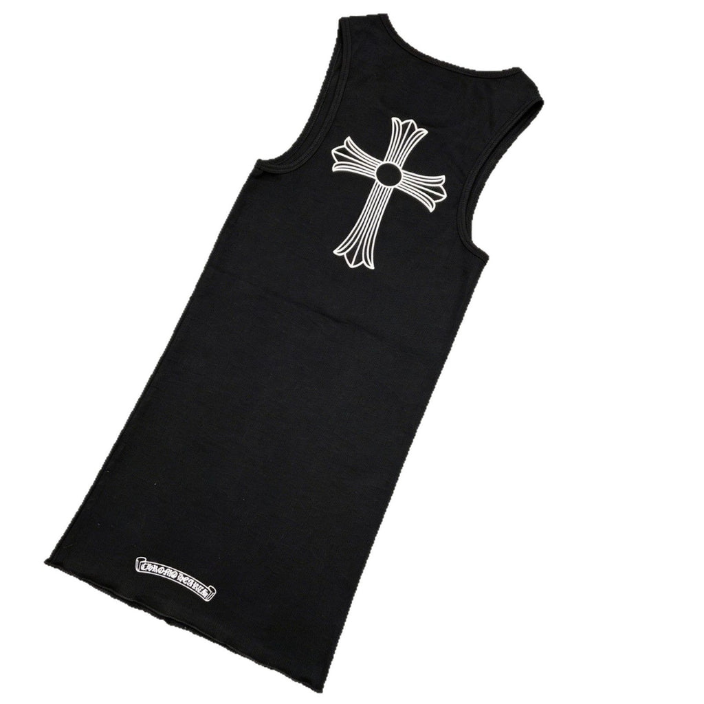 Chrome Hearts T-Style Cross Slim Fit Print Vest Dress