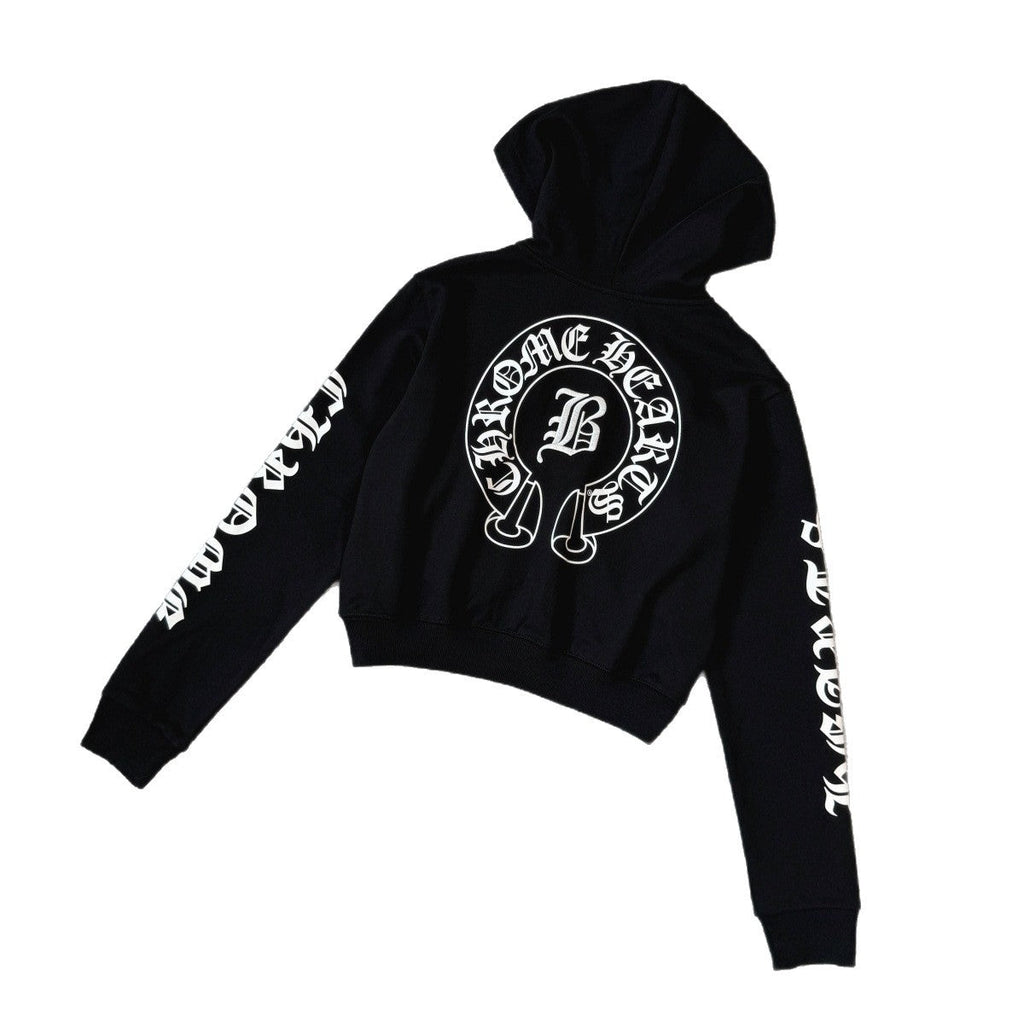 Chrome Hearts embroidered horseshoe print hoodie