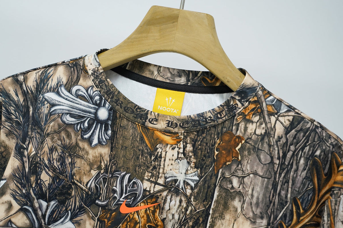 Chrome Hearts Bark Texture Print Short-Sleeve T-Shirt