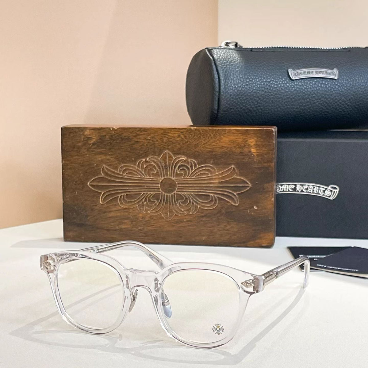 Chrome Hearts Irregular Eyeglasses with Nose Pads