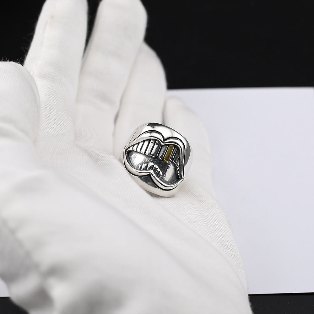 Chrome Hearts gold tooth ring