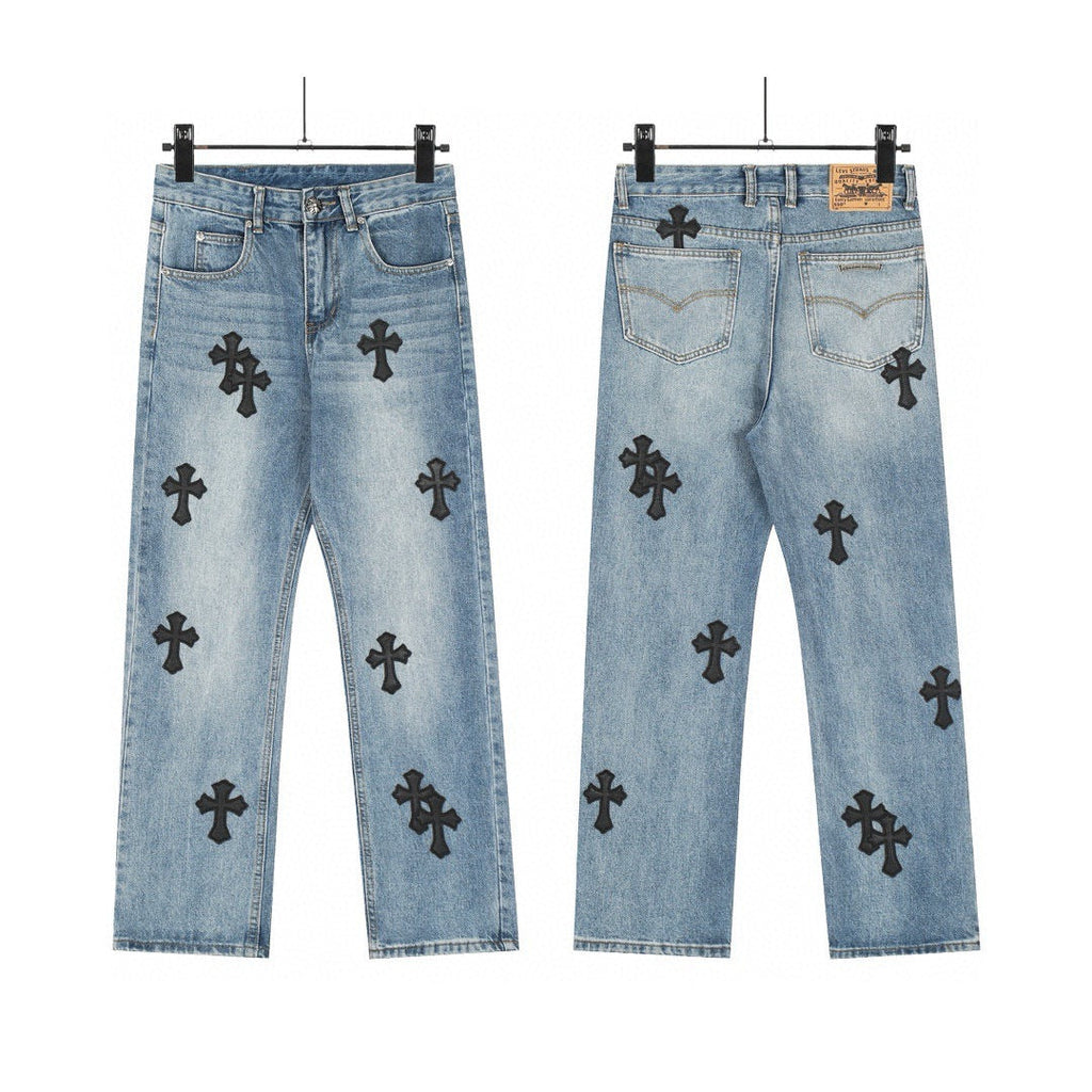 Chrome Hearts Cross Leather coat