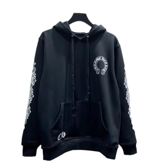 Chrome Hearts black printed hooded sweatshirt