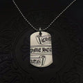 Chrome Hearts Large Scroll Dog Tag