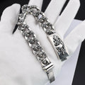 Chrome Hearts punk peach heart cross flower bracelet