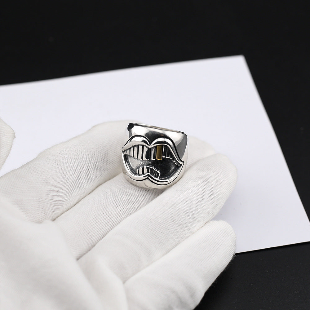 Chrome Hearts gold tooth ring