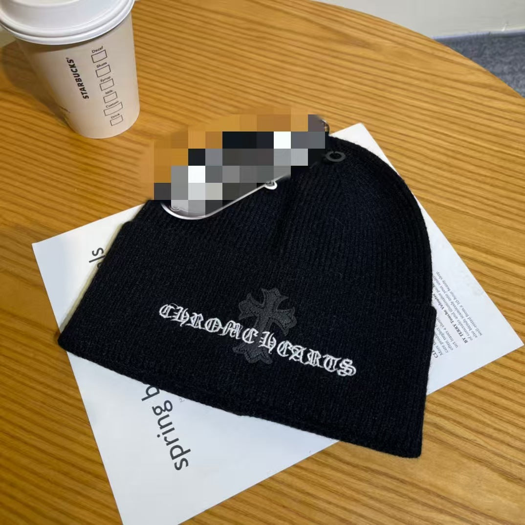 Chrome Hearts embroidered knitted hat