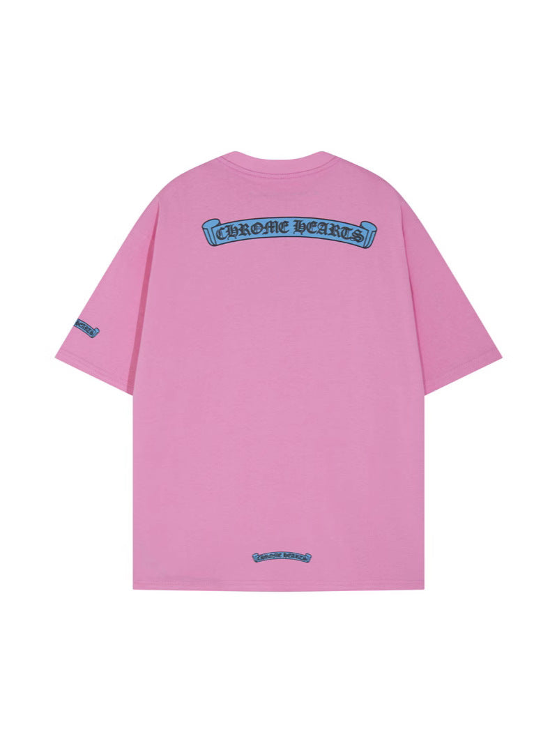Chrome Hearts dopamine letter print short-sleeved T-shirt