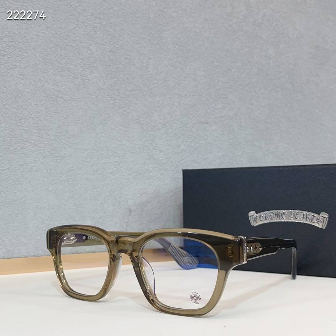 Chrome Hearts Round-Frame Sunglasses for Trendy Men