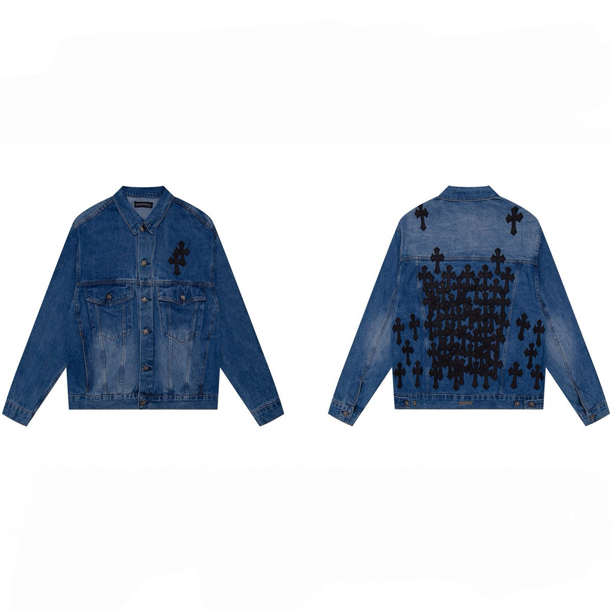 Chrome Hearts Cross Leather Jeans