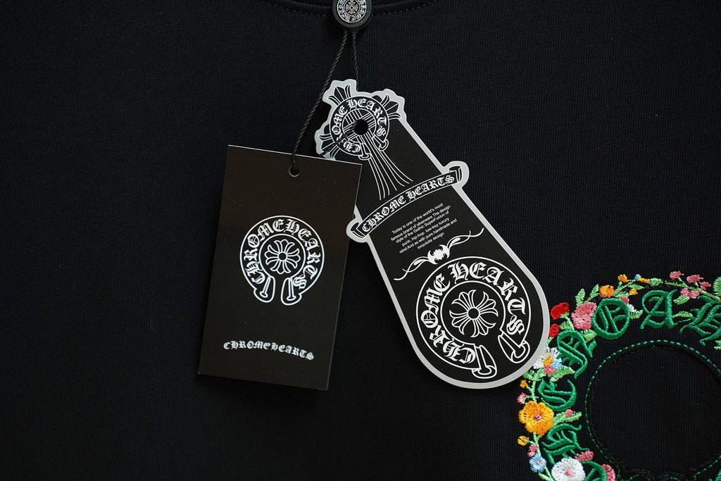 Chrome Hearts Colorful Tree Planting Garden Embroidery T-Shirt