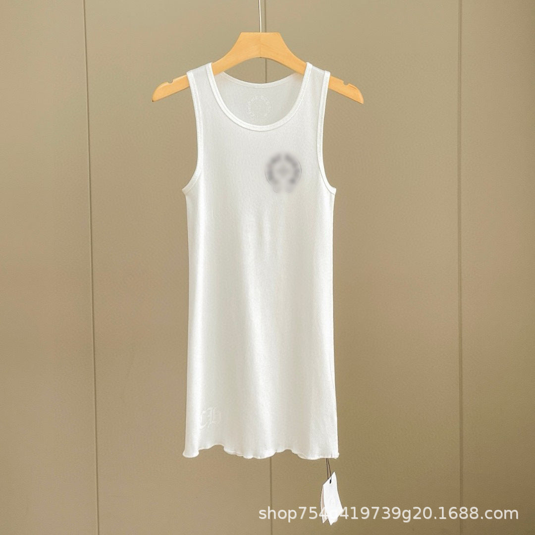 Chrome Hearts horseshoe printed camisole dress