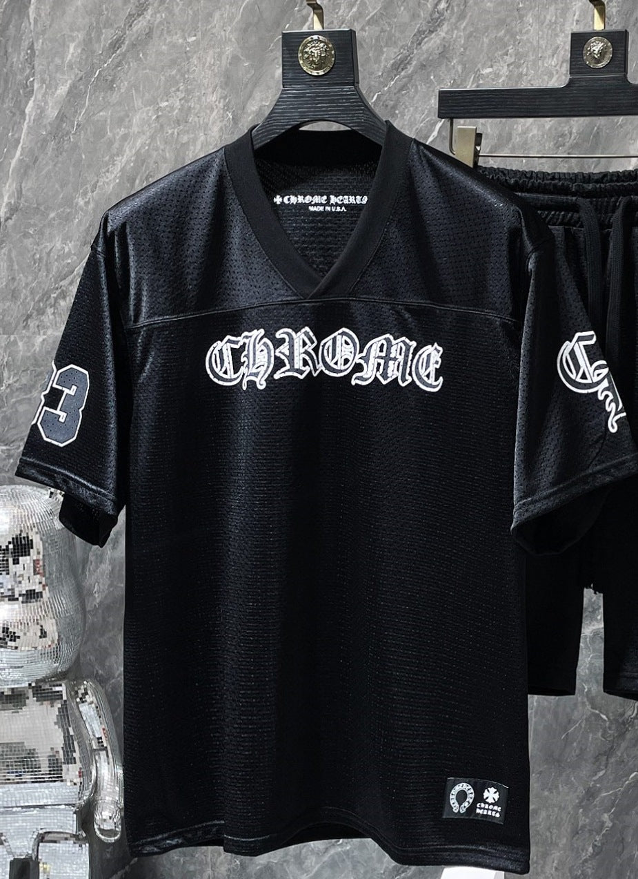 Chrome Hearts flower arm ice hockey casual Tops Pants