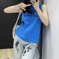 Chrome Hearts flocking print sleeveless vest top