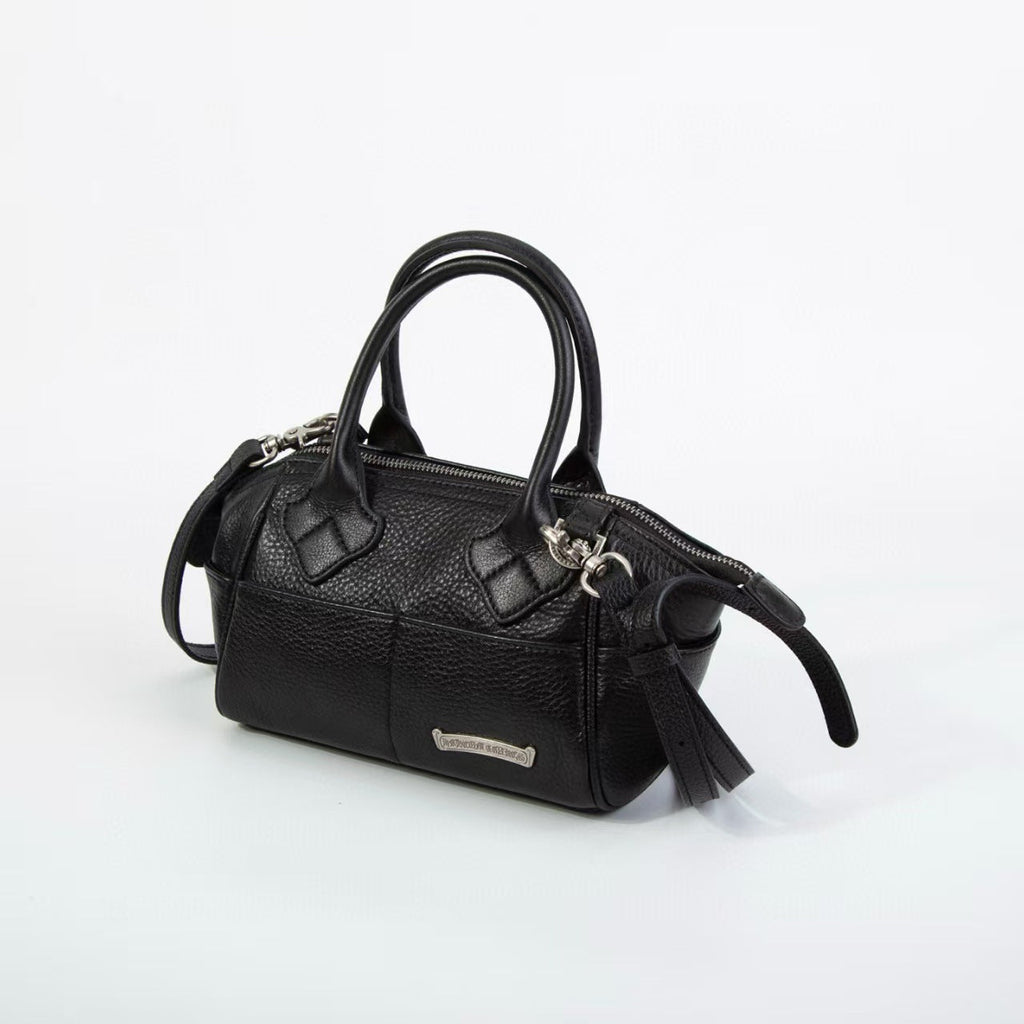 Chrome Hearts bowling tote bag, genuine leather.