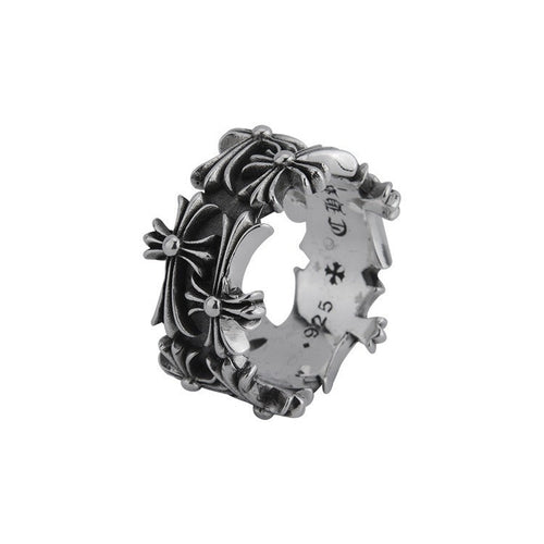 Chrome Hearts 925 Sterling Silver Tombstone Ring