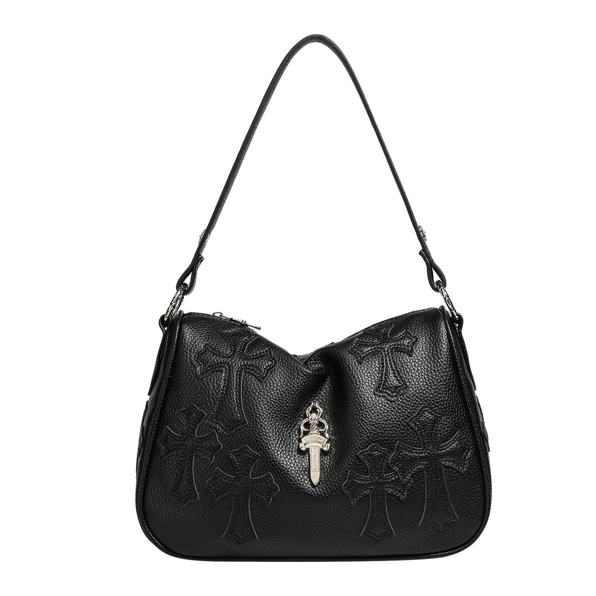 Chrome Hearts Sword Embroidered Cross Shoulder Bag